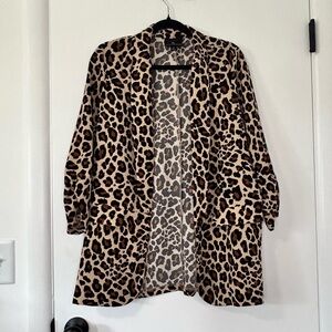Worthington Cheetah Print Blazer